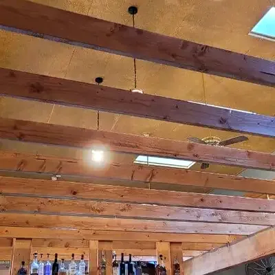 Vaulted timber beams at Casa Sanchez Bailey