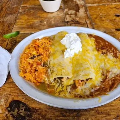 Casa Sanchez plated Mexican dish